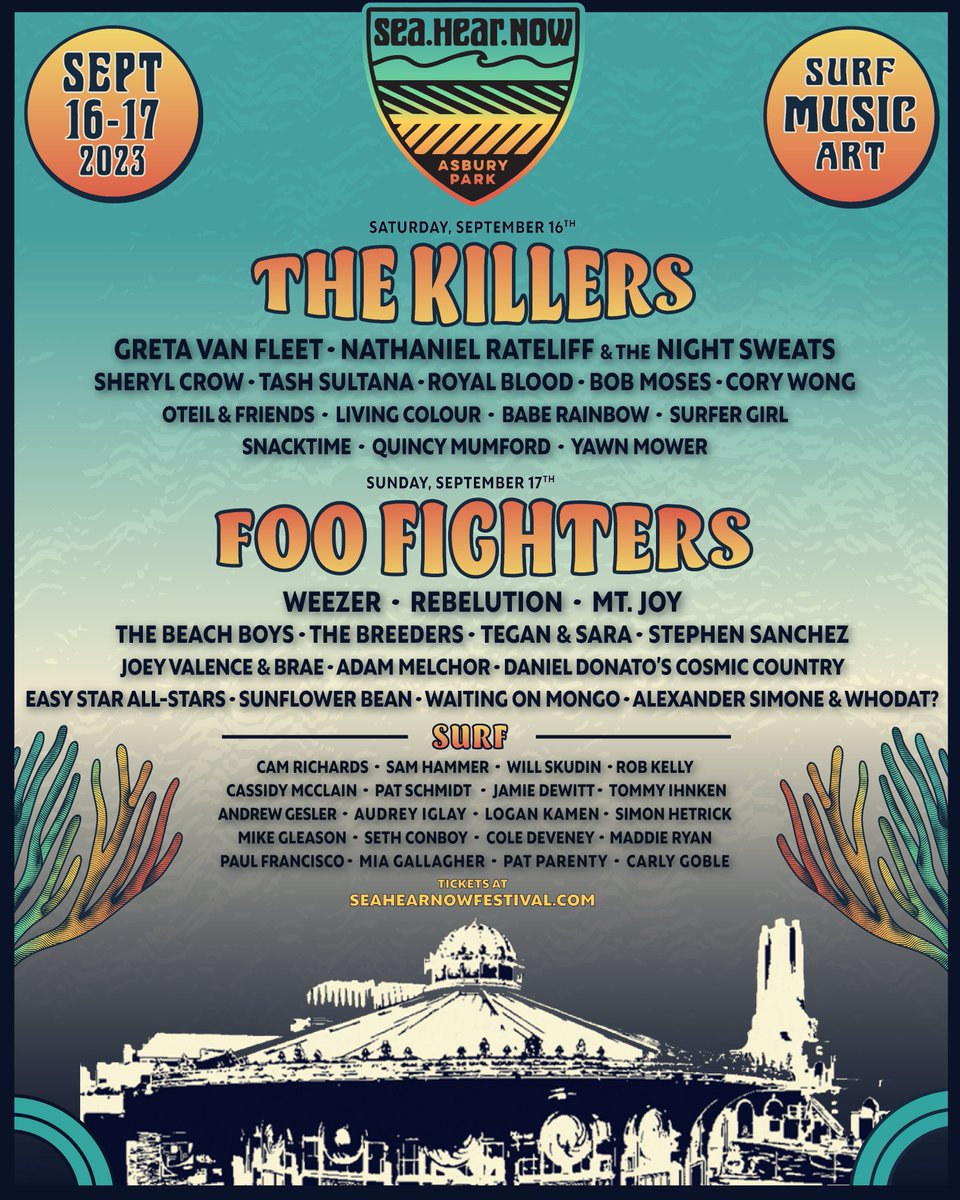 VIP GIVEAWAY — @SeaHearNow reveals 2023 lineup: @FooFighters, @TheKillers, <a href="/Weezer/">weezer</a> + more.

ENTER NOW for a chance to win (2) VIP weekend tickets to the festival.

To enter:
1. Follow <a href="/TheFestiveOwl/">Festive Owl</a>
2. RT this tweet

Bonus 👉 bit.ly/3HD6WOq

Winner contacted 2/21.