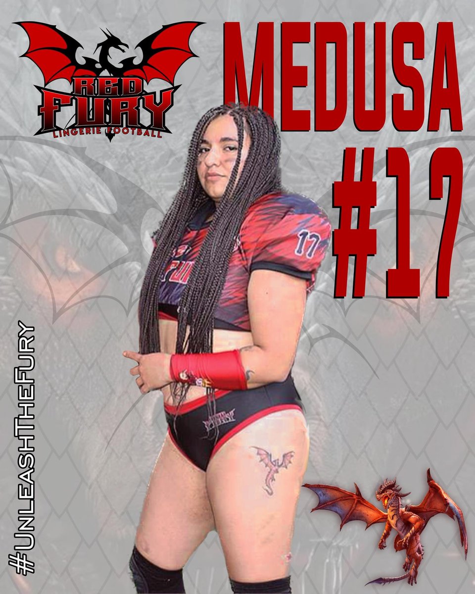 Medusa #17, power personified, is ready for the start of the #LFM Spring 2023 Season! ❤️🐉

#unleashthefury #furyunleashed #desatalafuria #football #bikinifootball #sexy #cdmx #mexico #ffz #lingeriefootball #nojokefootball #likeagirl #ligalfm