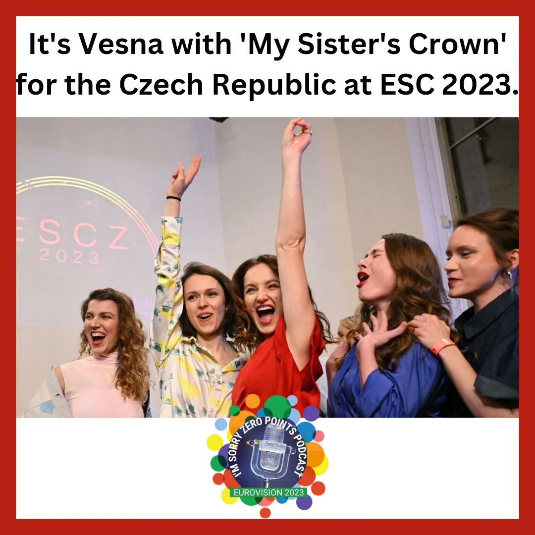 sorryzeropoints's tweet photo. #vesna will travel to #liverpool in May to represent the #czechrepublic 🇨🇿 @Eurovision with #mysisterscrown
Following @CzechTV first national final & a week of voting Vesna beat #pamrabbit #rodan @marketa_irglova & #maella
The song is in Czech, Ukrainian, English & Bulgarian. https://t.co/ydXSiBgtAO
