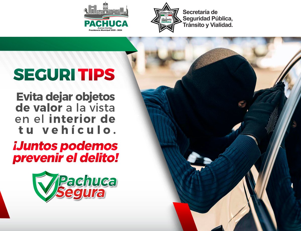 pachuca_ssp's tweet photo. 🔴#TómaloEnCuenta
#SeguriTips✅ https://t.co/P24fhF8B1o