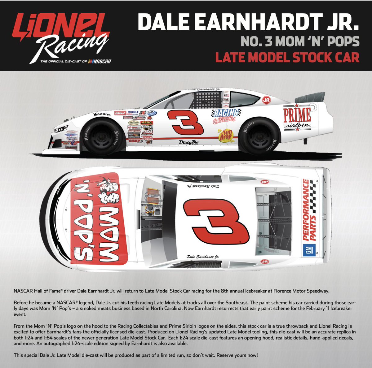 ShopRaceCanada's tweet photo. 🚨NASCAR Pre-Order🚨

Dale Jr1/24 Late Model

HO $79.99
HO Autographed $149.99

+ tax &amp; $5.00 shipping when pre-ordered

1/64 - $12.99 + regular shipping

All prices are in Canadian $$, plus tax &amp; free shipping on orders over $150

Order by Feb 19 at: preorder@shopracecanada.ca https://t.co/ck0UlFSP2B