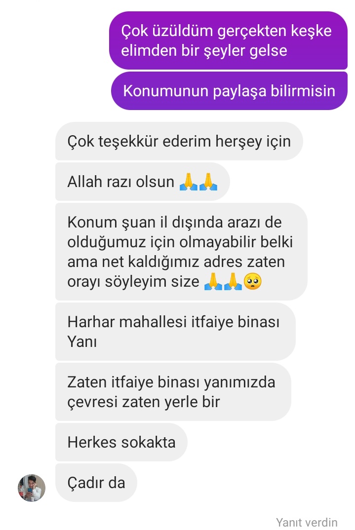 acemicas's tweet photo. @solcugazete Adıyaman'a yardım gönderilsin durumları kötü @AFADBaskanlik @ahbap @DepremDairesi @haluklevent @OguzhanUgur @solcugazete @Haydi_Ahbap https://t.co/bgx0akkJTM