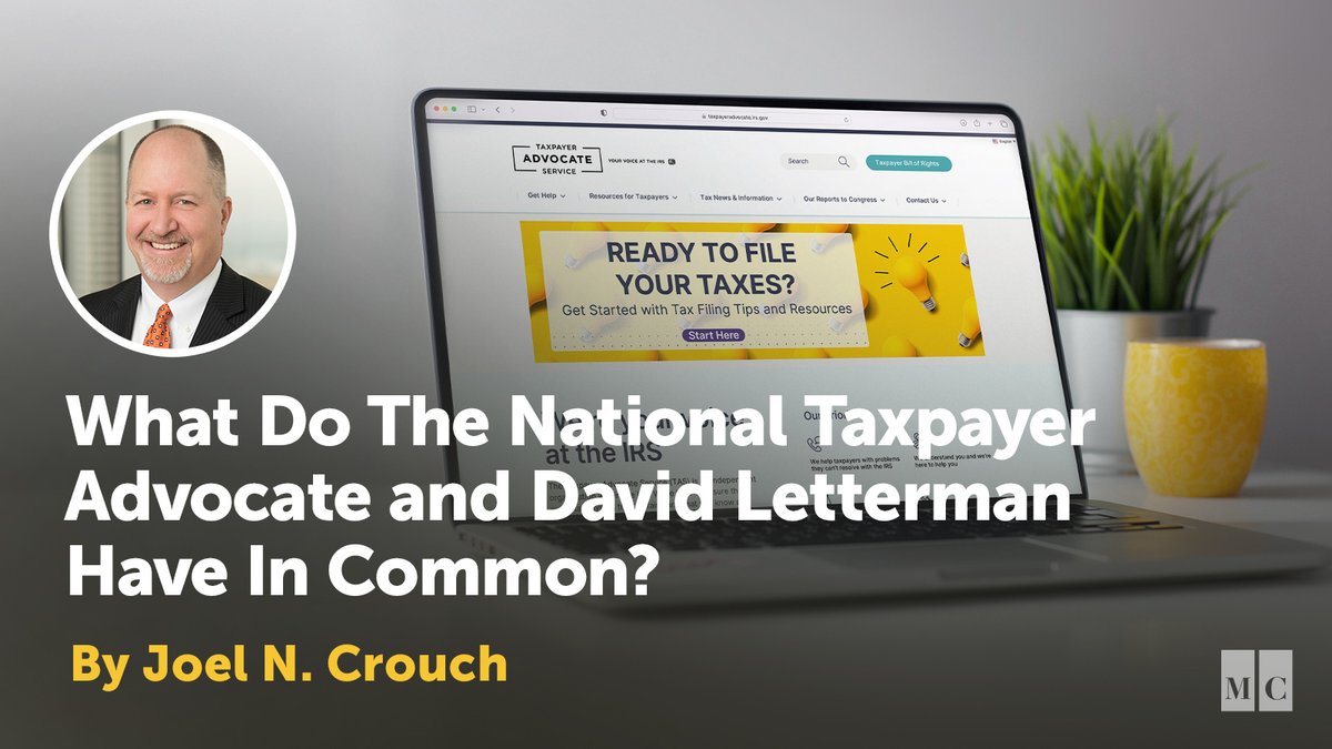 In his most recent blog post, Joel Crouch addresses the Top 10 list of the most serious problems encountered by taxpayers according to the National Taxpayer Advocate. 
Read it here: meadowscollier.com/what-do-the-na…

#IRS #Top10 #taxproblems