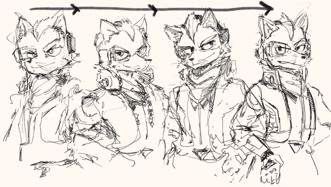 I forgot how to draw Star Fox so practice drawingスターフォックス描き方忘れたので練習〜 
