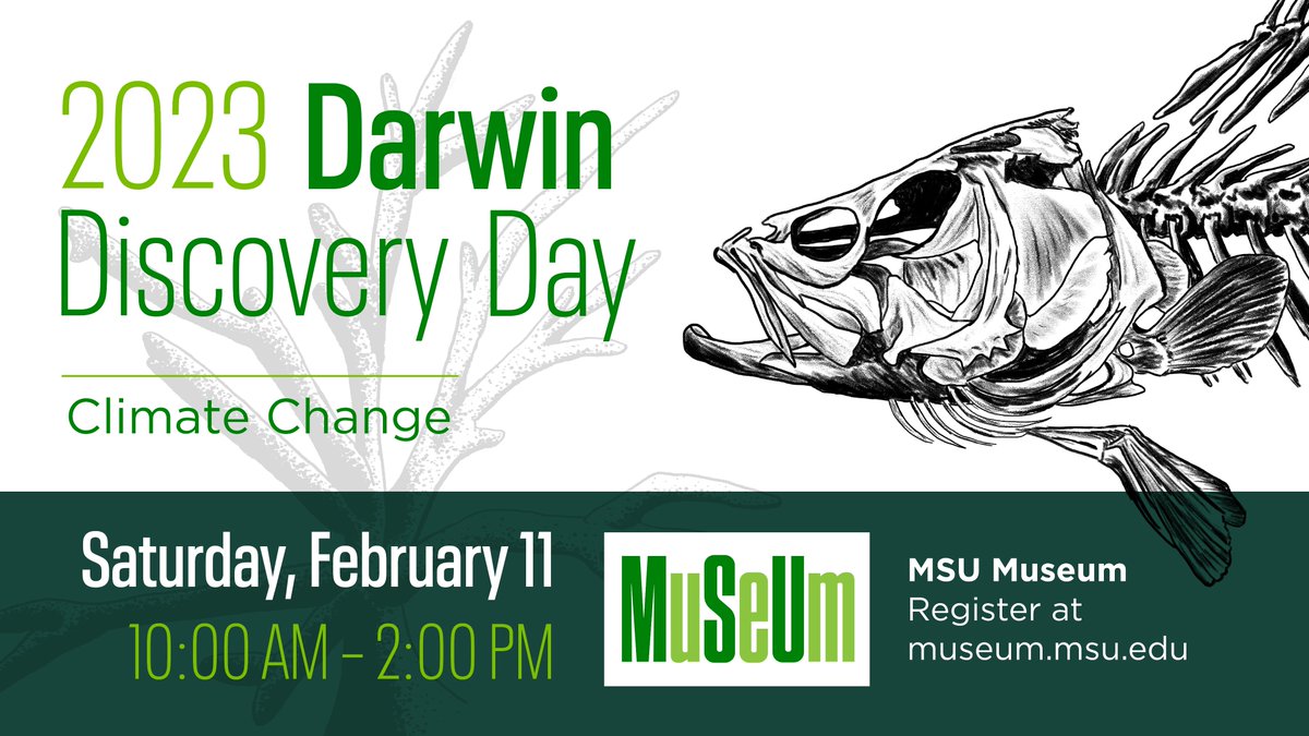 Come join us for a celebration of Charles Darwin’s birthday and science at the MSU Museum this weekend!