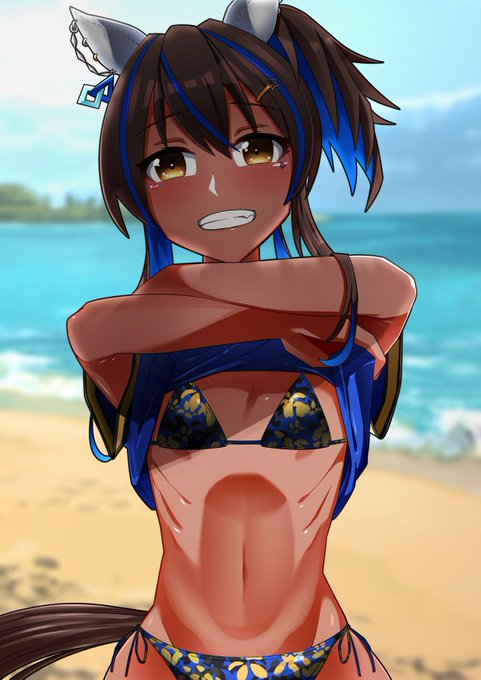 「泳ご♡」

#ウマ娘 