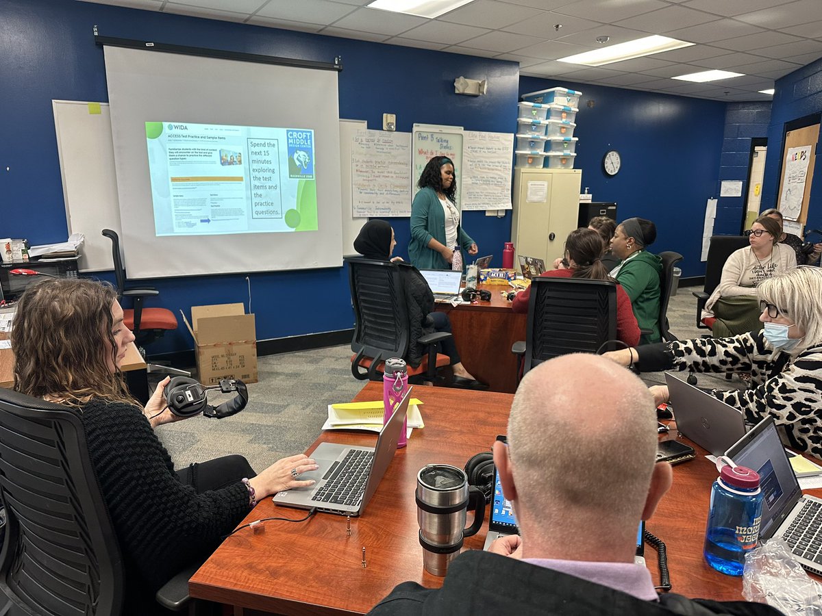 ZooSchoolMNPS (@zooschoolmnps) on Twitter photo Mrs. Marshall leads Croft EL, EE, & Content teachers as learn more about the upcoming WIDA ACCESS test by taking <a href="/WIDA_UW/">WIDA™</a> practice tests. A great experience that allows them to step in the students’ shoes. <a href="/MNPS_EL/">MNPS EL Office</a> <a href="/equityandjust/">Tameka H. Marshall</a> @drlewisCROFT <a href="/hammondcr/">Craig Hammond</a> Mrs. Marshall leads Croft EL, EE, & Content teachers as learn more about the upcoming WIDA ACCESS test by taking <a href="/WIDA_UW/">WIDA™</a> practice tests. A great experience that allows them to step in the students’ shoes. <a href="/MNPS_EL/">MNPS EL Office</a> <a href="/equityandjust/">Tameka H. Marshall</a> @drlewisCROFT <a href="/hammondcr/">Craig Hammond</a>