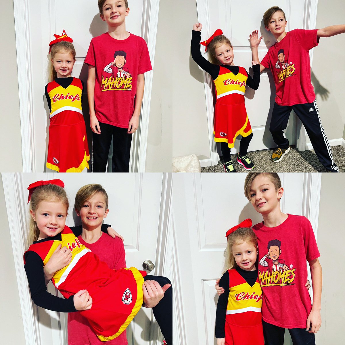 aharrison_teach's tweet photo. My favorite player and cheerleader! #ChiefsKingdom #LJCommUnity https://t.co/DrjbIX6RUq