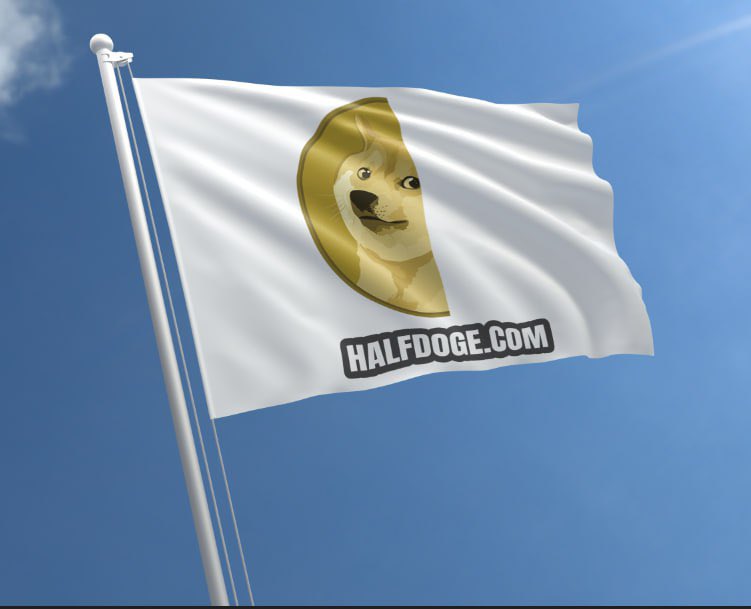 halfdoge_eth's tweet photo. THE #HALFDOGE FLAG IS READY! ITS TIME TO FLY HIGH, THE #HALFDOGEARMY IS BASED AND WON’T STOP! 

JOIN OUR COMMUNITY!

TG: https://t.co/ZS6g6qNeGz

#HALFDOGE #DOGE05 #DOGE #DOGECOIN #ETH #CRYPTO #BULLRUN #BULLMARKET #DEFI #ETHEREUM #USDT https://t.co/JvqCE88Ekx