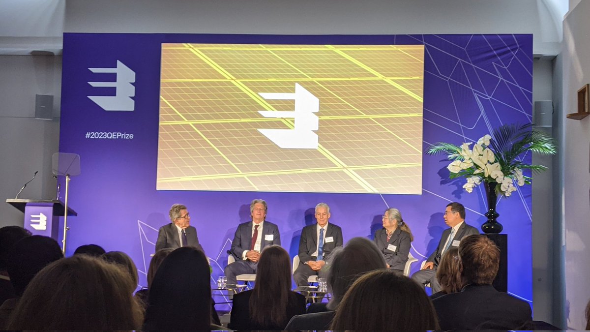 A lovely evening meeting <a href="/QEPrize/">Queen Elizabeth Prize for Engineering</a> ambassadors old and new at the announcement of #2023QEPrize!  Congratulations to the innovators of the PERC solar photovoltaic technology, read more about it here: qeprize.org/winners/perc-s…
