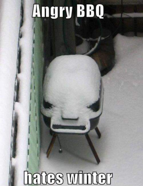 #SecurityCamerasCaught an angry BBQ who hates #winter 😆 @gigirules7 @tripletsfan19 @hashtagutd @joeygiggles @hashtagkit @keet0007 @justforlaughs @harrypetsanis @Imported_Fun @PlanetSharkFit @BBQsnob @JRsBBQ @Atlanta_Dining @SnowThaProduct @jeffsheehan @libbytalks @MarktheSpaman