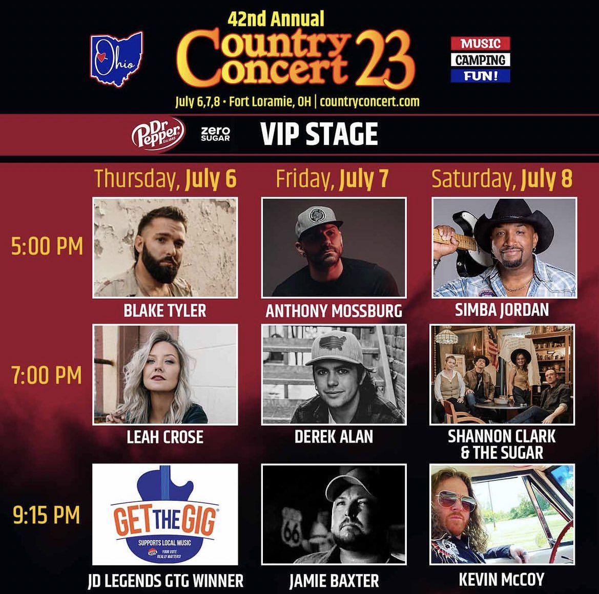 derekalan_'s tweet image. I’ll be at @countryconcert Friday, July 7th in Fort Loramie, OH. Been going to this festival as an attendee for a few years, so pumped and grateful to be a part of it.