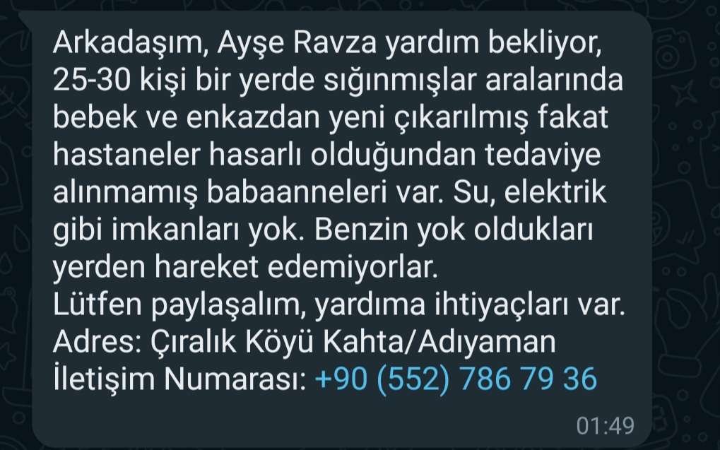 LKaraoglan's tweet photo. @ahbap @OguzhanUgur @AFADBaskanlik https://t.co/IMW53qY6Xe