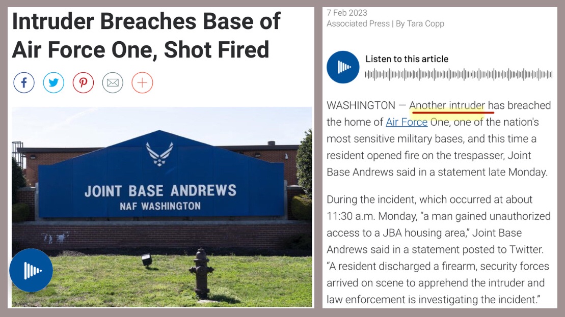 GracieNunyabiz's tweet photo. Ummm, yโall ๐๐ณ
Was THIS on your radarโ๏ธ
I canโt believe I havenโt seen it trend on @Twitterโ๏ธ Why is this not THE top trend of the day??
#Andrews #JointBase #airforceone #Military #Veterans #sotu2023
cc:@elonmusk https://t.co/6gVWR5X2VE
