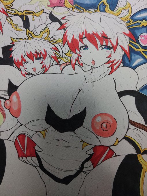 作業進捗 神夜さん色多いす あとフィットボクシング14日目!(ヽ'ω`) 