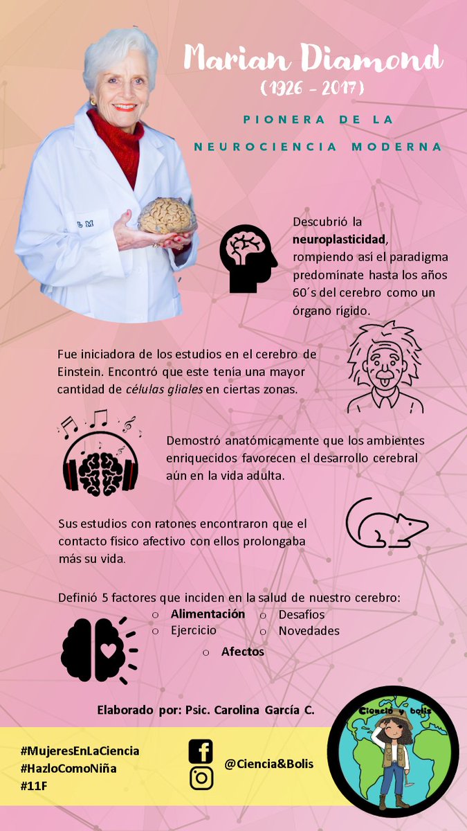 CarolinaGC91's tweet photo. A nivel mundial sólo el 30% de las personas dedicadas a la investigación son mujeres.
Diamond, fue de esas pioneras.
¡Ya empezó la semana de la niña y la mujer en la ciencia 2023!
👧🧬🔭🧪🔬🪐
#CienciayBolis
#MujeresEnLaCiencia
#HazloComoNiña
#11F2023 https://t.co/h2HVJItNkd