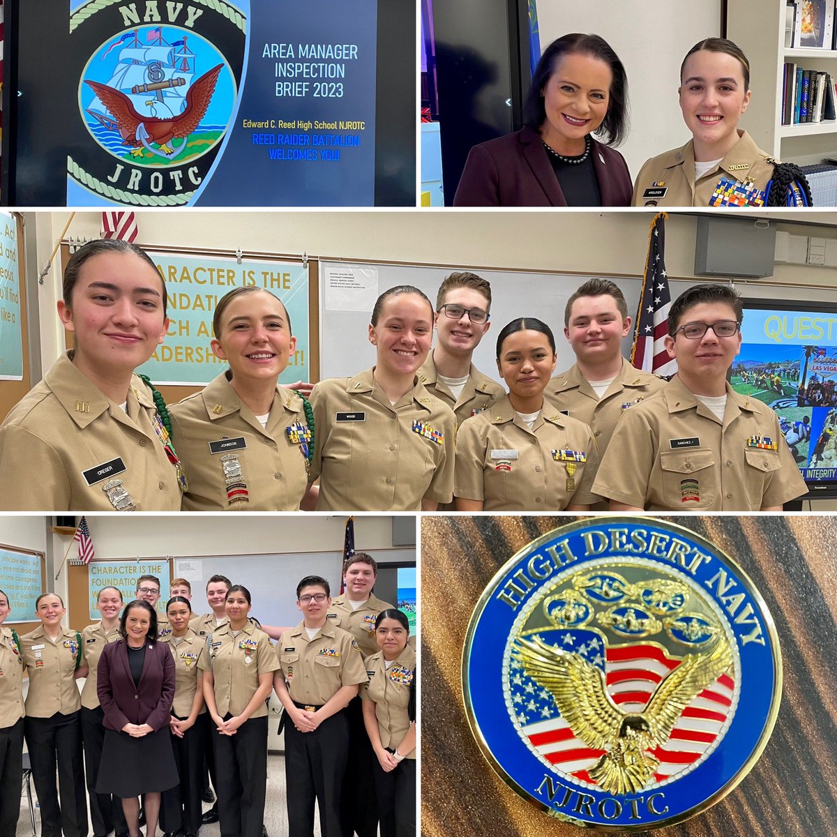 I could not have been more impressed with our <a href="/ReedRaiders/">raider nation! 💙💛</a> JROTC students today. Led by extraordinary senior—and valedictorian—Grace Wroldsen, these young people have the discipline, focus and vision to prepare them for whatever path they choose. #WCSDProud <a href="/WashoeSchools/">Washoe Schools</a>