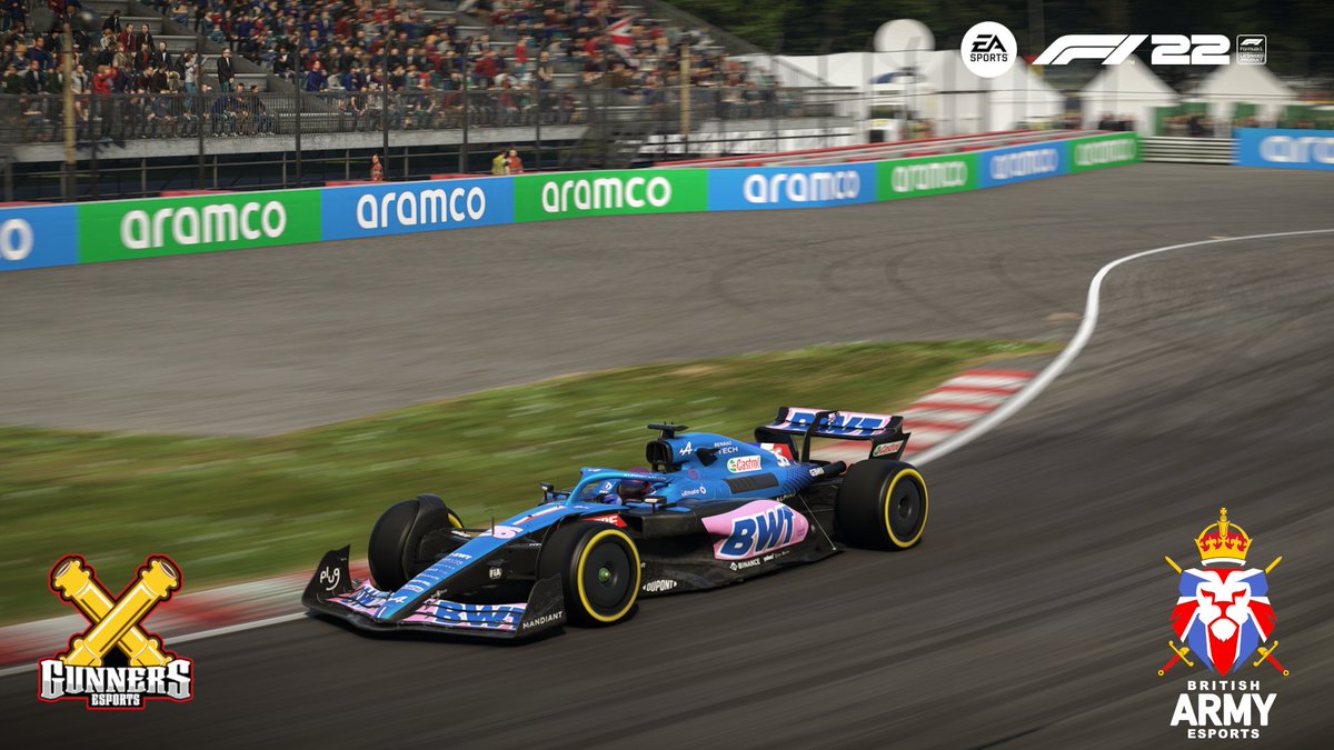 Gunner_eSports's tweet photo. We managed to get some sneeky shots of @Foggy_36  preparing to compete in a 100% Race at the @F1GPCanada for a Charity Race in support of @Soldierscharity on @EASPORTSF1 Join us tomorrow for live commentary starting at 1900 on
https://t.co/lD2ENr1ekV

@rhqra 
@BritArmyesports https://t.co/VsklyEj4Tb