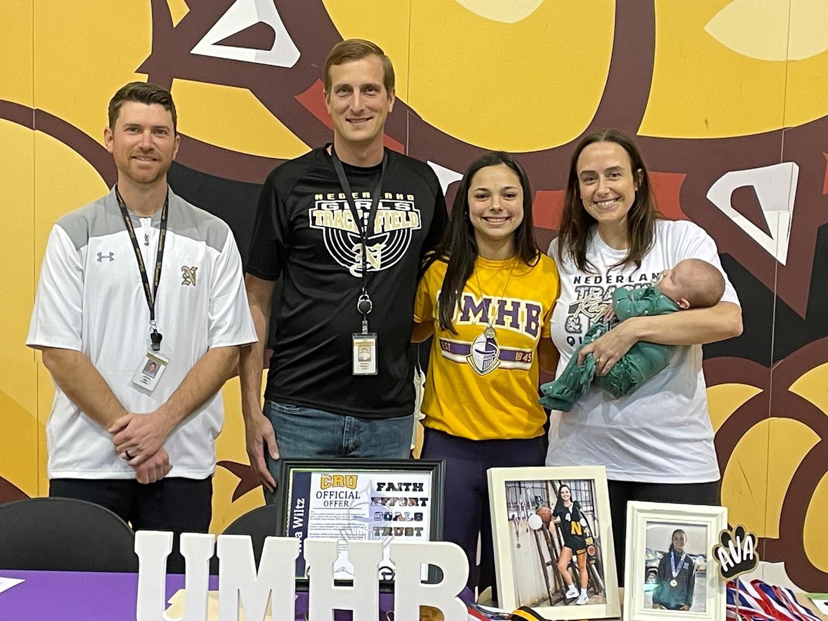 NHS_TF's tweet photo. Congrats to senior Ava Wiltz for signing her letter of intent to run at the University of Mary Hardin Baylor. We’re so proud of you and can’t wait to see what you accomplish at the next level. https://t.co/EVhl37A5RE