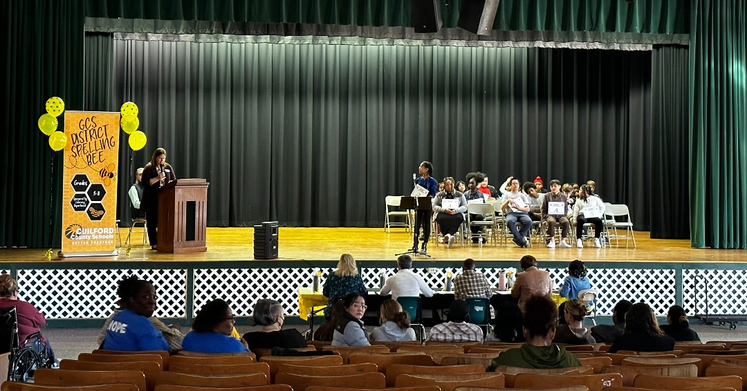 GCSchoolsNC's tweet image. Job well done to the 30 GCS students who participated in the district’s spelling bee! The 2023 Spelling Bee Champion, Nam Tran, is a 7th-grader at @BSMSPhoenix. Chloe Brim, 7th-grader at @allenmiddle1968 is the runner-up. The bee lasted for 18 rounds. Winning word: probative