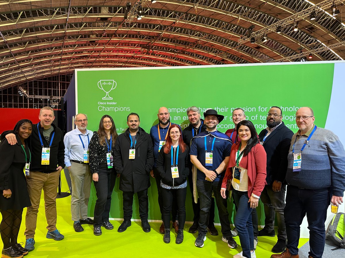 CiscoChampion's tweet photo. We are so excited to have our #CiscoChampions in attendance at @CiscoLiveEMEA. It’s been an eventful two days and we are looking forward to what the rest of the week has in store! 🎉 https://t.co/0XUqZABFce