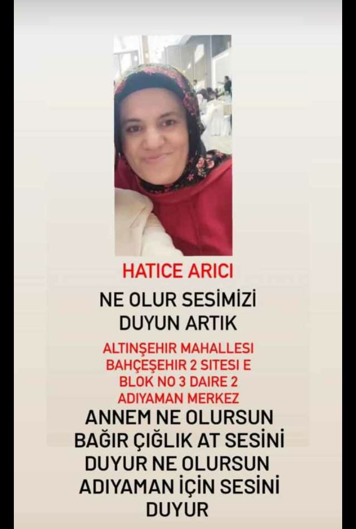 enes (@eneesceliiik) on Twitter photo <a href="/atavratjorge/">At Avrat Jorge</a> LÜTFEN YARDIM EDİN ÖGRETMENİMİN ANNESİ ADIYAMANDA SAATLERDİR ENKAZ ALTINDA HÂLÂ ULAŞILAMADI LÜTFEN YAYALIM RTLEYELİM ALLAH RIZASI İÇİN YARDIM EDELİM <a href="/atavratjorge/">At Avrat Jorge</a> LÜTFEN YARDIM EDİN ÖGRETMENİMİN ANNESİ ADIYAMANDA SAATLERDİR ENKAZ ALTINDA HÂLÂ ULAŞILAMADI LÜTFEN YAYALIM RTLEYELİM ALLAH RIZASI İÇİN YARDIM EDELİM