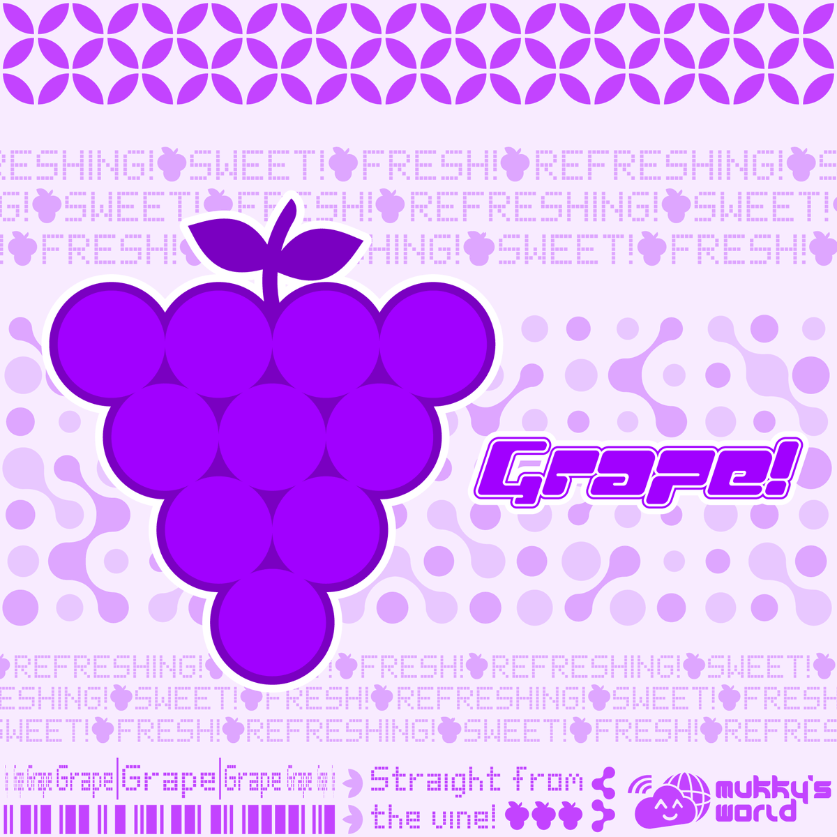 MukkysWorld's tweet photo. Grape! // FebSet23 - 02
//
#mukkysworld #y2k #y2kdesign #y2kart #retroart #graphicdesign #design #kaybug #fruity #fruit #grape #y2kaesthetic #vectorheart #vectorillustration https://t.co/yVK5UmngPp