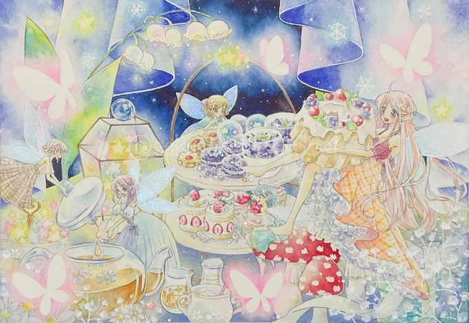タグ企画 #一次創作絵師拡散フェス03 に参加します素敵な企画ありがとうございます!透明水彩でキラキラと優しさを詰め込んでいますよろしくお願いします 
