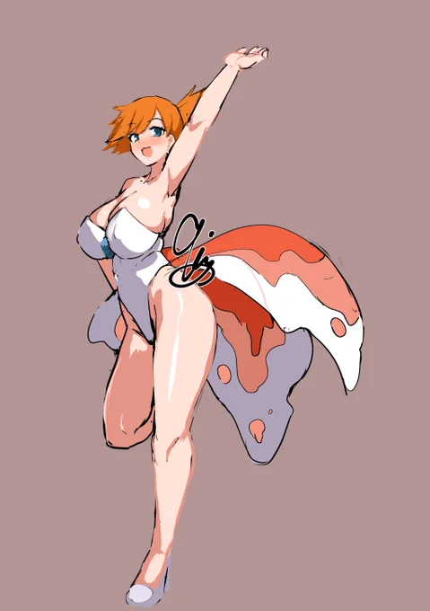アニポケ見てて癖を感じたカスミの衣装 