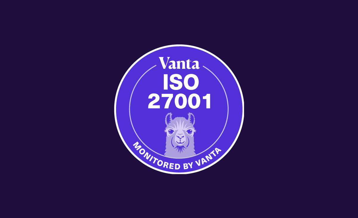 People want to work with companies they can trust.

We are deeply committed to building that trust with our customers, and are excited to share that we've achieved #ISO27001 certification.

Thank you, @TrustVanta , for the seamless process! 🦙

pdl.ai/iso