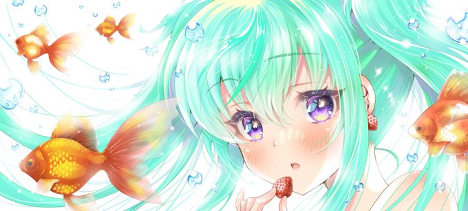 「魚 ロングヘアー」のTwitter画像/イラスト(新着)｜21ページ目