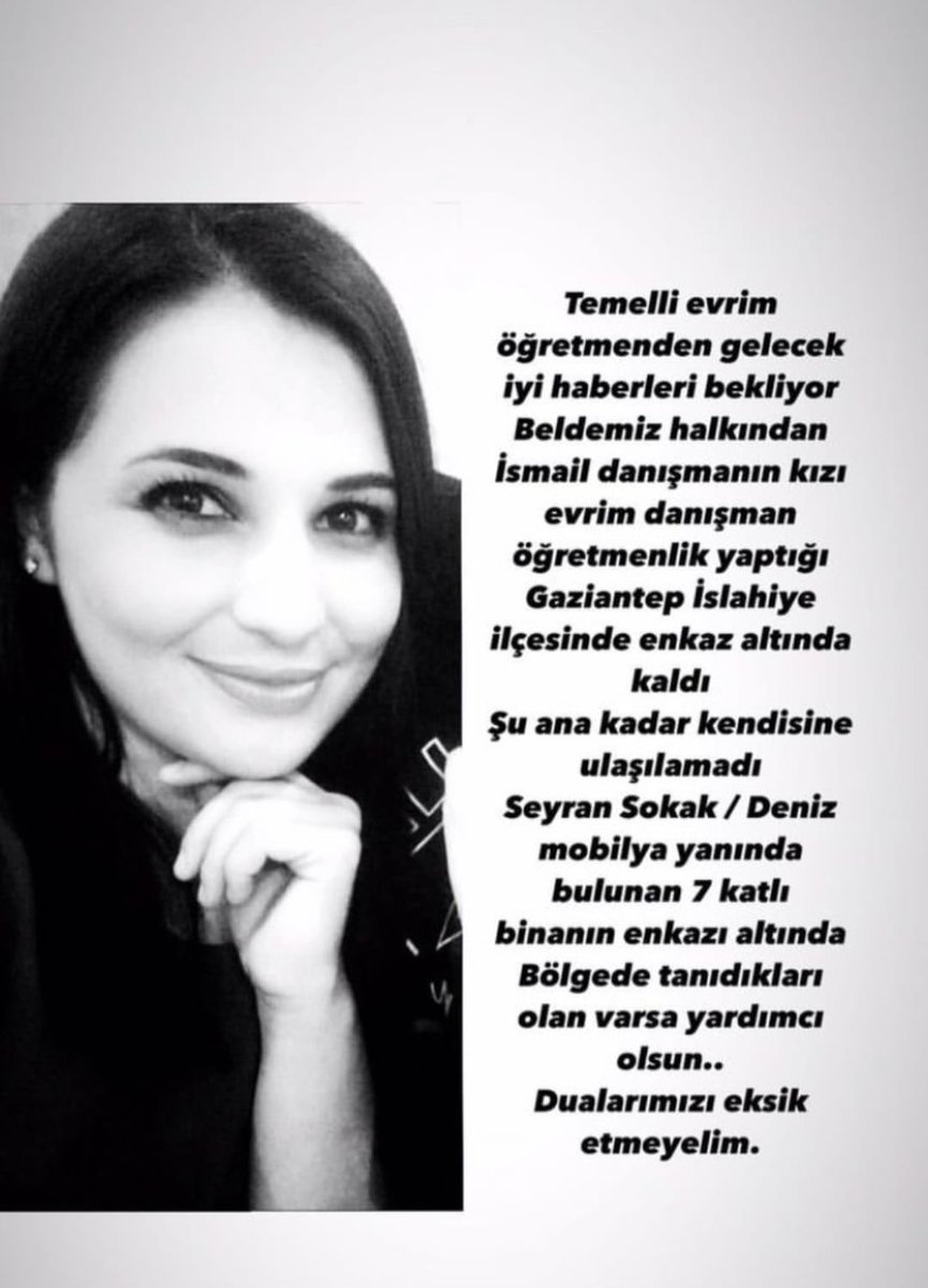 _sudenur37's tweet photo. #seferberlik #deprem #AFAD #Antep #yardım #gaziantep #antepyardımbekliyor #sondakikadeprem #acildeprem #depremden #gönüllü #HalukLevent #AHBAP #AFADantep @AFADTurkiye @haluklevent @CznBurak lütfen yardım edin 44 saattir haber alınamıyor @OguzhanUgur https://t.co/sYZgv1cVzU