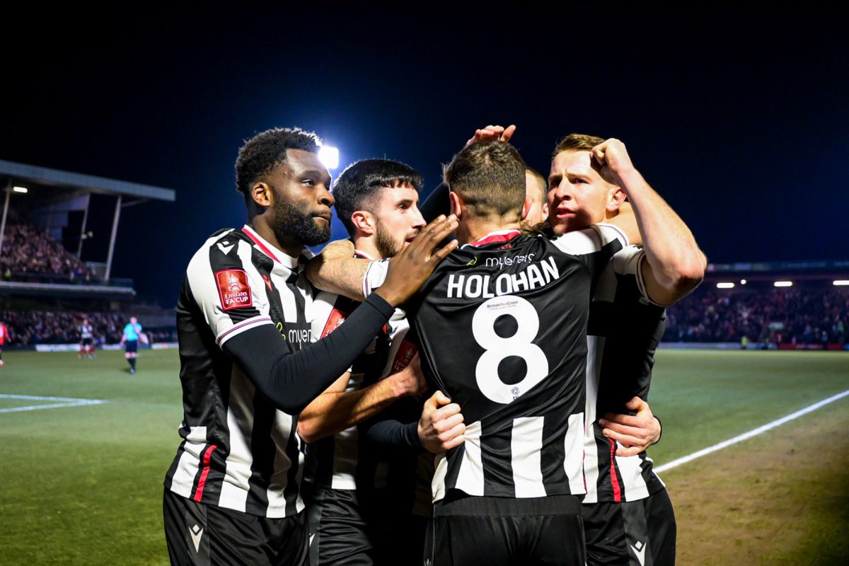 A night to remember, had to battle hard for the win but we got it done 🤕🤕😀😀, onto the next round @officialgtfc