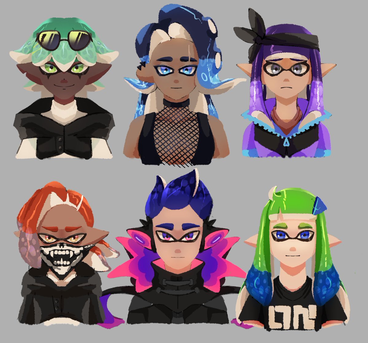 perkybat's tweet photo. my splatoon ocs, from my city that is currently being built
#Splatoon https://t.co/NXIxphYnmp