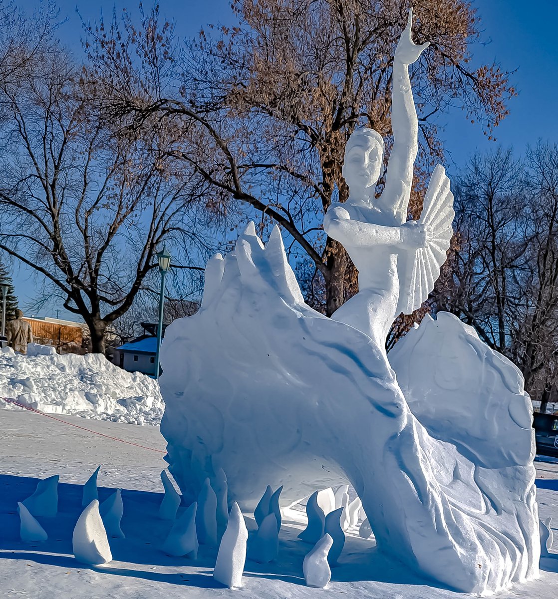 chadcsmithmedia's tweet photo. Took a trip to the Vulcan Snow Park on the Minnesota State Fairgrounds a few days ago to check out the ice sculptures.
#snow #Snowpark #Vulcan #Minnesota #mnstatefair #statefairgrounds #minnesotastatefair #pixel7pro #pixel #pixelart #Outdoors #Photography #winterfun https://t.co/95MVvPHuxz