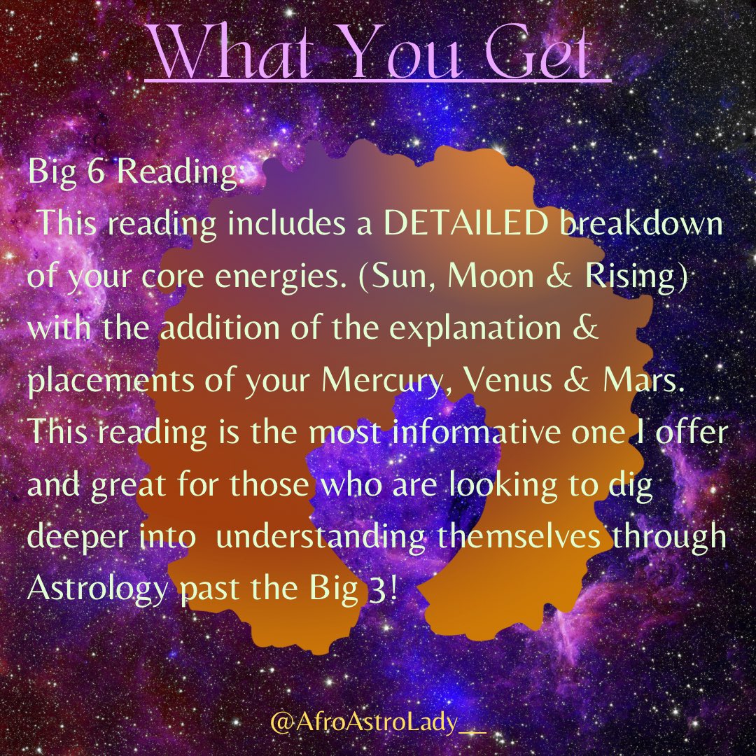 afroastrolady__'s tweet photo. OH! and if you want a reading I’m OPEN NOW! 🥳🎉DM me for a chart reading.🧿✨💛 #astrology https://t.co/NWDZ0ie8nd