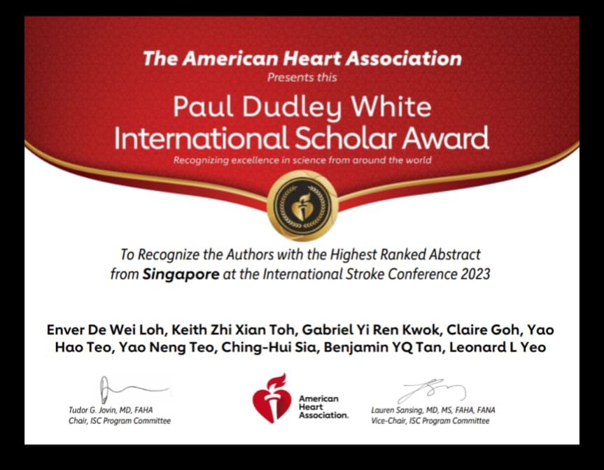 Benjamin Tan (@drbenjamintan) on Twitter photo Congratulations to our research students for winning the Paul Dudley White International Scholar Award at #ISC23! Enver, Keith, Gabriel <a href="/yaoneng_teo/">Teo Yao Neng</a> <a href="/yaohao_teo/">Yao Hao Teo</a> <a href="/chinghuisia/">Ching-Hui SIA</a> <a href="/leonardyeo1/">leonard yeo</a> <a href="/StroCarCollab/">StroCar: elucidating heart-brain interactions</a> <a href="/NTU_LKCMedicine/">LKCMedicine</a> <a href="/AHAMeetings/">AHAMeetings</a> Congratulations to our research students for winning the Paul Dudley White International Scholar Award at #ISC23! Enver, Keith, Gabriel <a href="/yaoneng_teo/">Teo Yao Neng</a> <a href="/yaohao_teo/">Yao Hao Teo</a> <a href="/chinghuisia/">Ching-Hui SIA</a> <a href="/leonardyeo1/">leonard yeo</a> <a href="/StroCarCollab/">StroCar: elucidating heart-brain interactions</a> <a href="/NTU_LKCMedicine/">LKCMedicine</a> <a href="/AHAMeetings/">AHAMeetings</a>