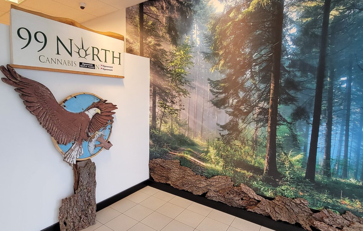 Squamish's first indoor forest bathing station is coming along nicely.

When I pulled that old sign from a dumpster 20 years ago never imagined it would end up in Squamishs first favorite award winning weed shop 💚🔥🤘🏼