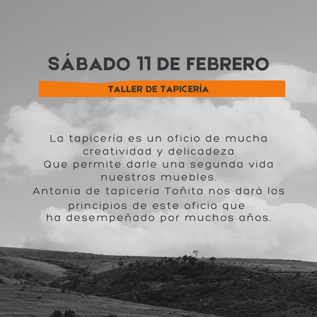 FestinBarrial's tweet photo. Taller de elaboración de tapicería ✨
💥TENEMOS CUPO LLENO 🚨🚨
Tapicería Toñita imparte Maestra Tapicera Antonia Álvarez
✨sábado 11 de febrero 1pm
📍Barrio El Porvenir https://t.co/8Kgvi8BM1t