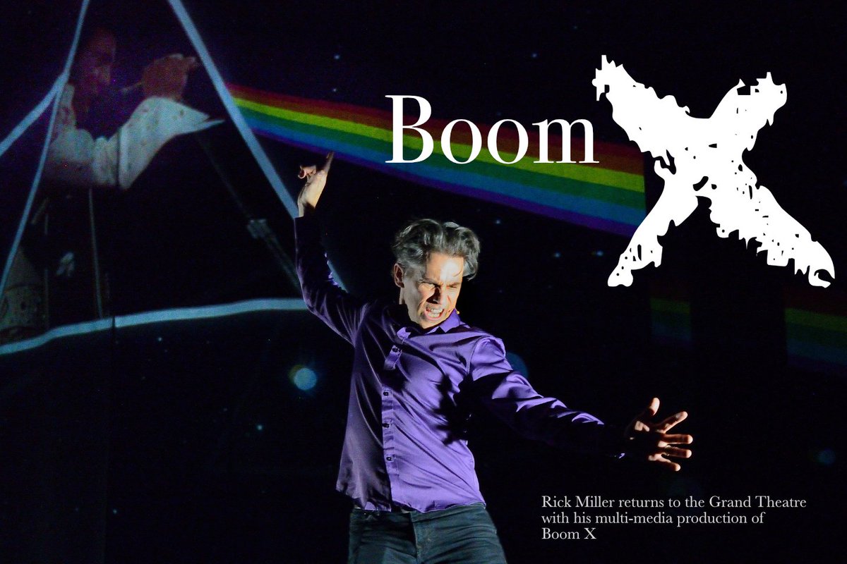 Rick Miller is back at the Grand Theatre with his production of Boom X, the story of Generation X’s music, culture, and politics. Read more bit.ly/3I46aeP  #Ldnont #thegrandtheatre