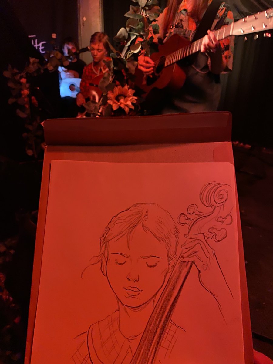 Drawing at Siv Jakobsen’s gig this evening @SivJakobsen