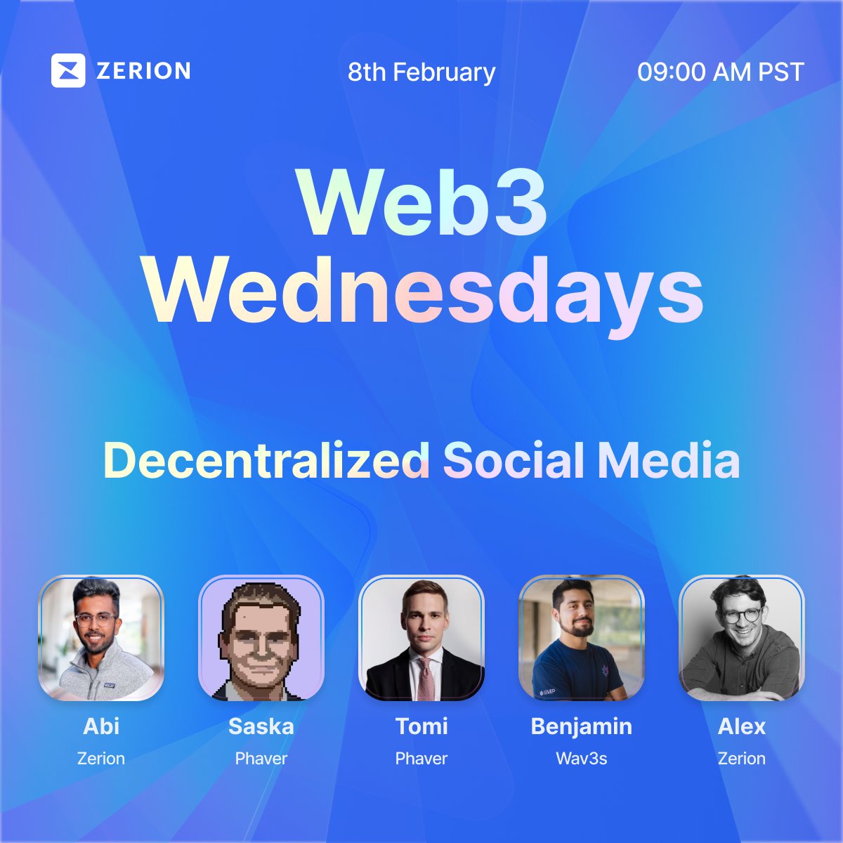 This week in Web3 Wednesdays, we're learning &amp; exploring Decentralized Social Media with

🌱 @phaverapp, #1 app on <a href="/LensProtocol/">Lens</a> 
🌱 @appWav3s, #1 marketing tool in web3 social

Set your reminder for 9 am PST ⏰ We may have surprise guests joining 🧵
x.com/i/spaces/1ynJO…