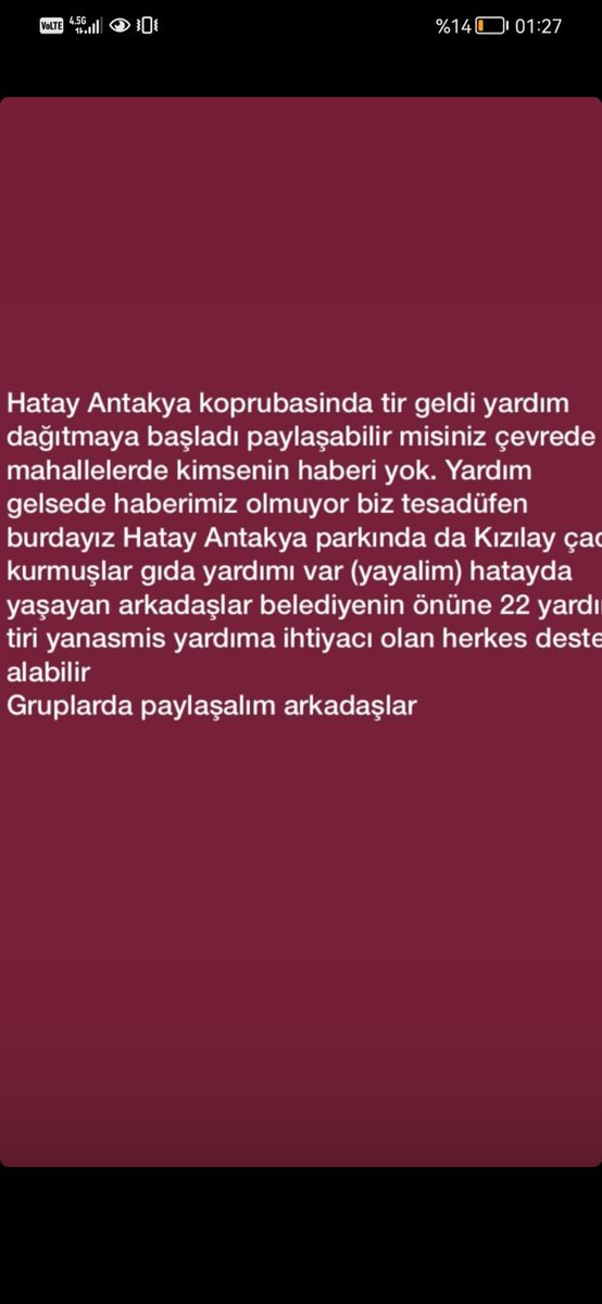 #HatayinSesiniDuyun #seferberlik  #deprem #hatay #hataydepremi 
#yardım #antakyadeprem #antakyayardımbekliyor #hatayyardimbekliyor #OguzhanUgur #HalukLevent #ahbap #Afad #Kızılay #Akut