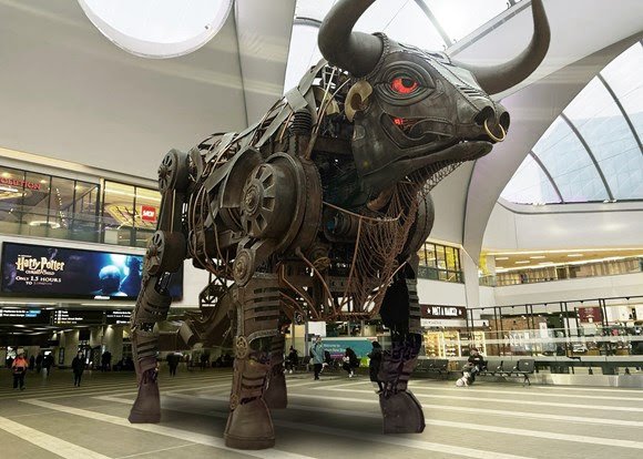 ichoosemag's tweet image. ***BREAKING NEWS***
New Street Station will be the new home of the Commonwealth Games Raging Bull. Birmingham 2022 and Network Rail have revealed plans for the star of the opening ceremony to live under the atrium, with his return to his permanent new home set for summer 2023!!