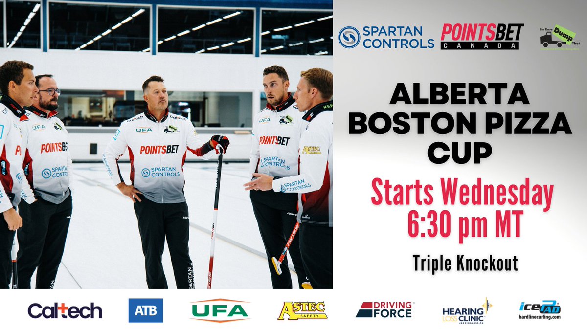 BottcherCurling's tweet image. Our provincials start Wednesday and we're looking forward to a tough battle at the River Cree Twin Rinks! 🏆

All games will be livestreamed on YouTube, including our opener on Wednesday evening (opponent TBD). 🖥️