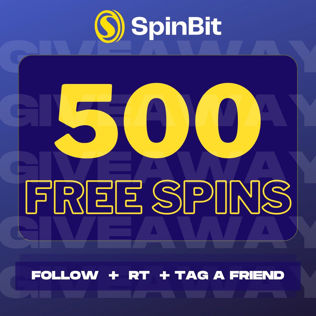 spinbet_casino's tweet photo. It’s time for our next #Giveaway! 👀🔥

SpinBit are giving out 25 free spins to 20 people! All you have to do is:

1️⃣ #Follow or be following us

2️⃣ #RT 

3️⃣ Tag a friend

GOOD LUCK! 

(Winners announced tomorrow) https://t.co/9HTCN3F4pg