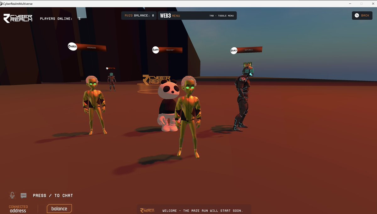 CyberRealmTech's tweet photo. Who completed the Maze?!

Legend has it that there is still some avatars lost in the realm🤣🕸

Event 3 incoming 🚀 

Discord - https://t.co/ZtkIrG0PbD

#NFT #NFTs #web3 https://t.co/KHTPuMy6Vi