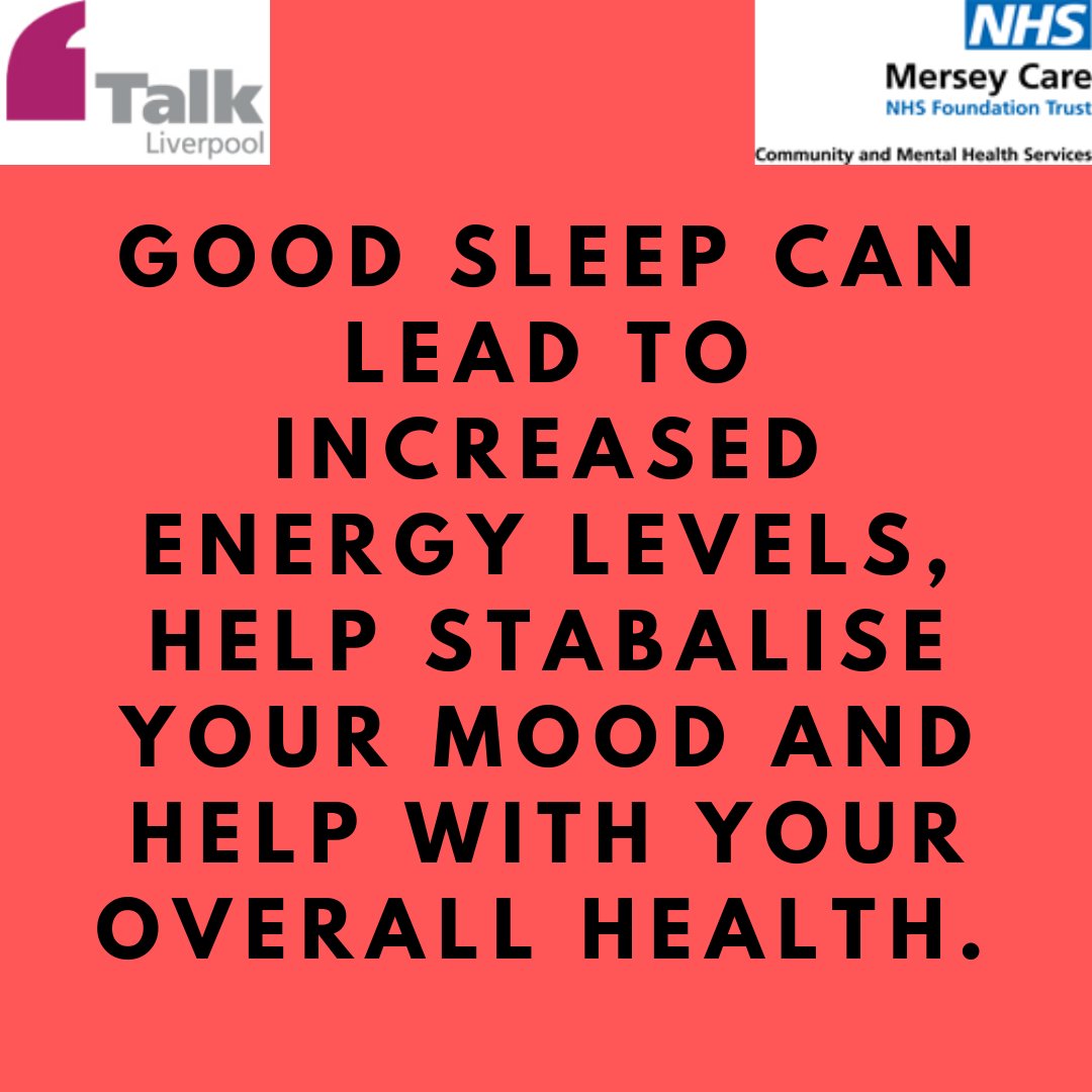 TalkTherapyLiv's tweet photo. Sleep and mental health have a close relationship. Poor sleep can lead to worsened mental health, and mental health can impact sleep. Establishing good bedtime habits can help to manage it.
#mentalhealth #mentalhealthawareness #talkliverpool #mentalhealthliverpool https://t.co/4pFKLiPOac