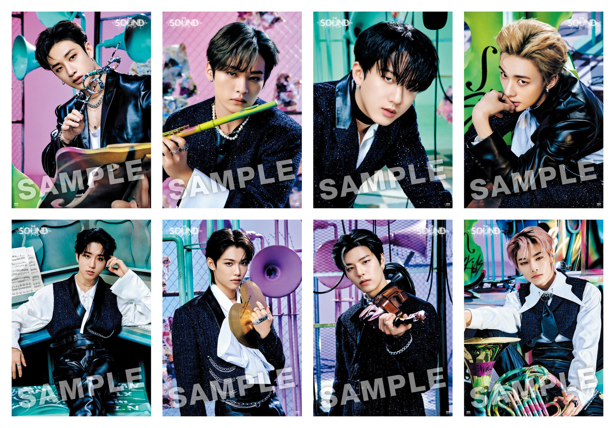 Straykids ハン The Sound ソニミュ 店舗特典 クリアポスター