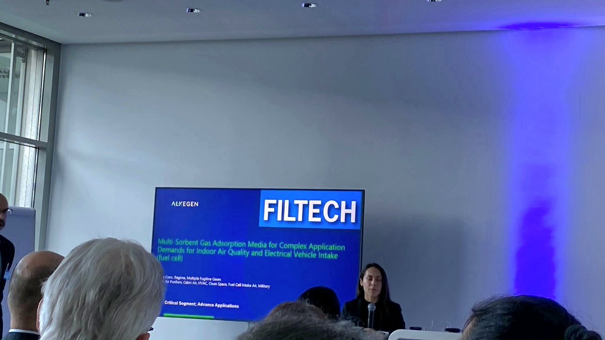 airmidhealthgrp's tweet image. Day 2 at #FILTECH2023 kicks off with a talk on Multi-sorbent gas adsorption media for complex application demands for #IndoorAirQuality and electrical vehicle intake
@alkegen
